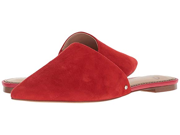 Candy Red Kid Suede Leather