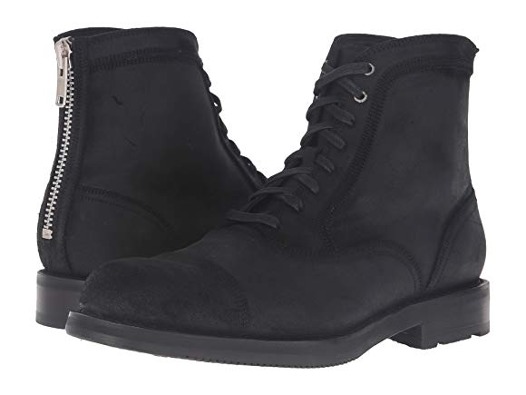 Black Waxed Vintage Leather