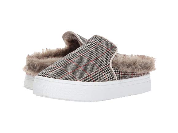 Tan Multi/Puty/White Classic Plaid Fabric/Faux Fur