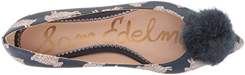 Navy Multi Sheep Print Leather