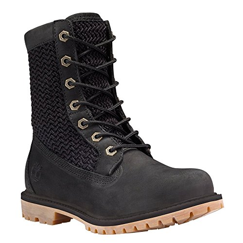 Black Nubuck With Black Weave