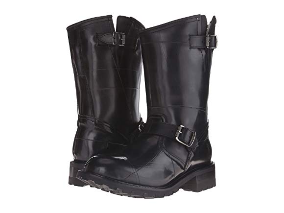 Black Recycled Rubber/Shearling Lined