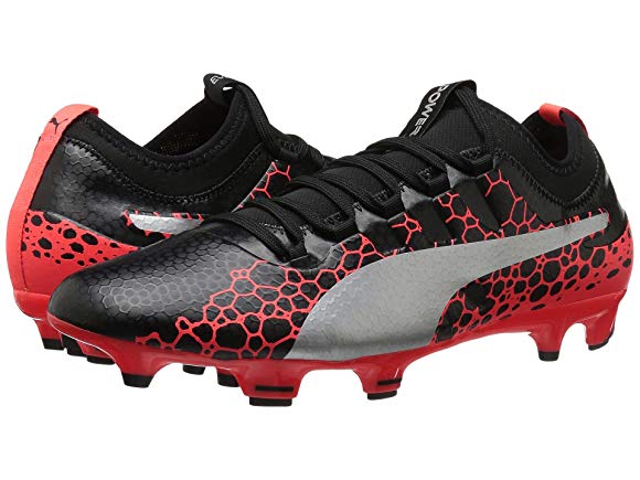 Puma Black/Silver/Fiery Coral