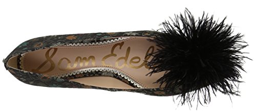 Black Multi Floral Brocade
