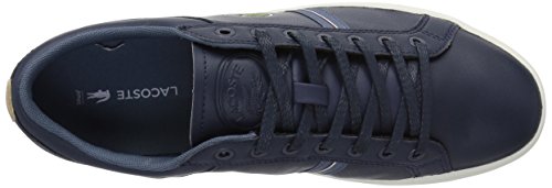 Navy Natural Leather