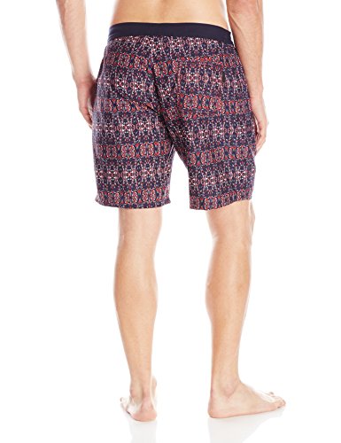 Navy/Red Print