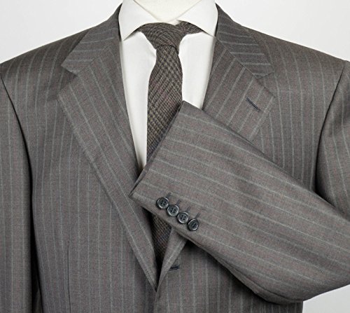 brioni布里奥尼男装西装西服正装外套 senato brown striped wool 3