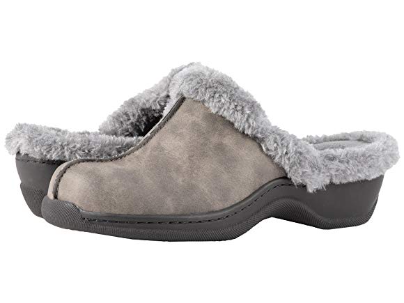 Dark Grey Soft Nubuck PU/Faux Fur