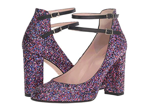 Purple Glitter/Black Nappa