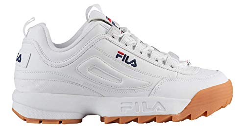 White/Fila Navy/Gum