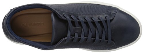 Nvy/Off White Leather