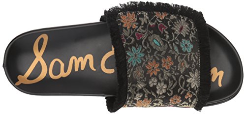 Black Multi Floral Brocade
