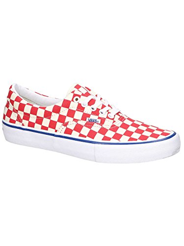 Checkerboard Rococco Red Classic White
