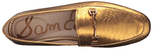 Gold Snake Print Leather
