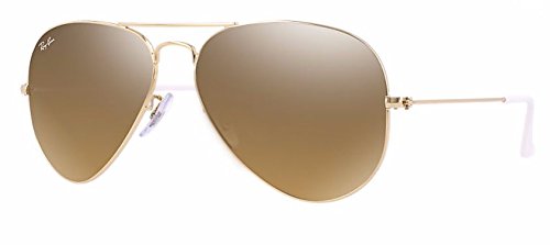 Gold/Crystal Brown Mirror Silver Gradient