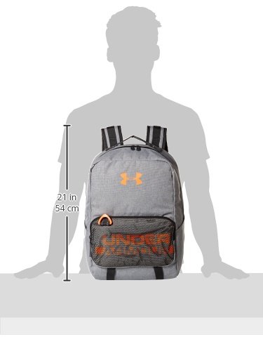 Steel Medium Heather (035)/Magma Orange