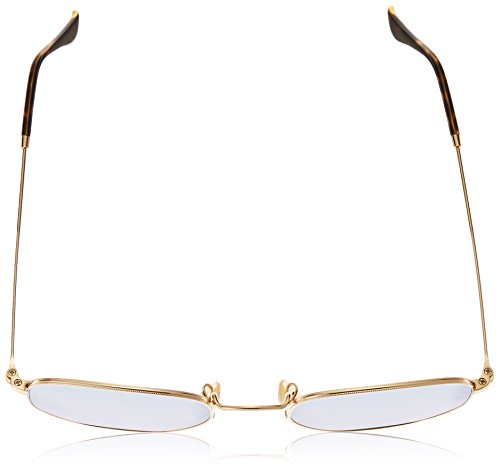 Gold Frame Light Blue Flash Lenses