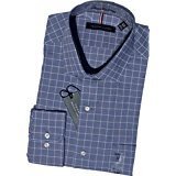 White Navy Check Ministripe