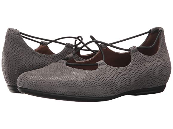 Grey Printed Suede