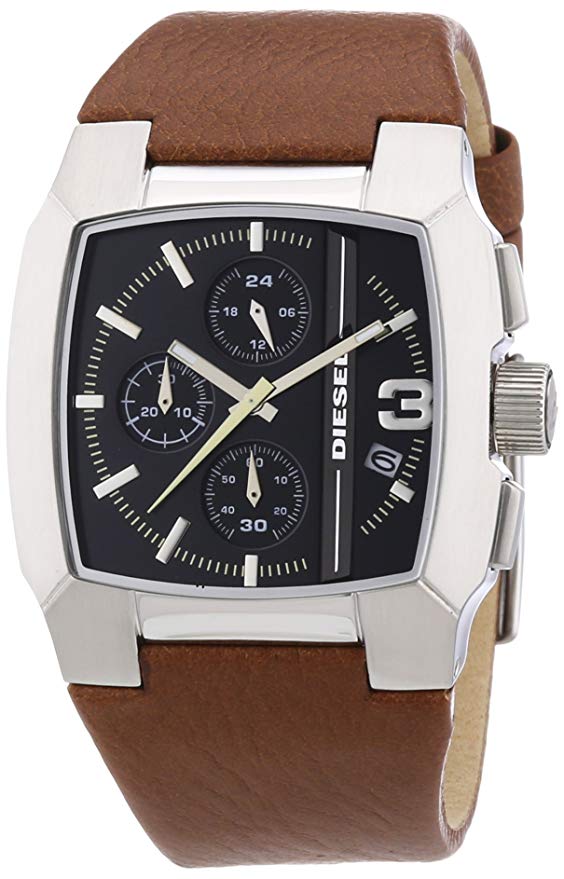 date leather men's watch #dz4276迪赛尔男式自动机械石英手表