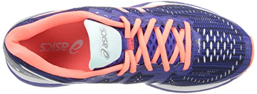Asics Blue/Silver/Flash Coral