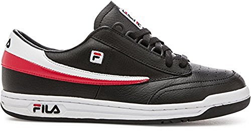 Black, White, Fila Red
