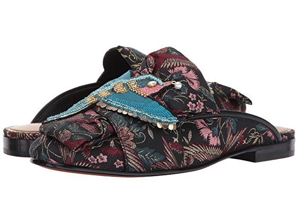 Black Multi Majestic Bird Jacquard/Jeweled Bird Patch