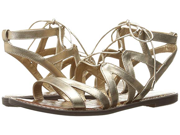 Dark Molten Gold Polished Metallic Leather
