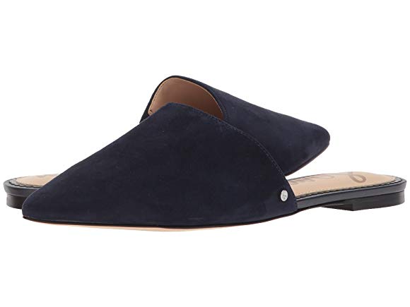 Midnight Navy Kid Suede Leather