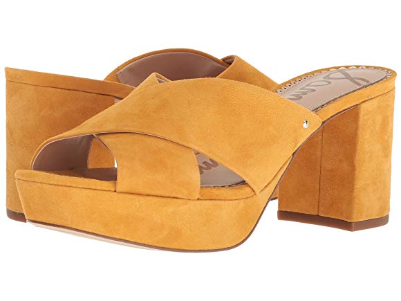 Sunglow Yellow Kid Suede Leather