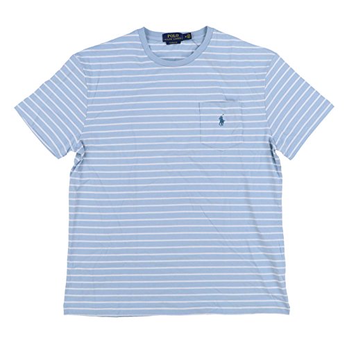 Sky Blue Thin White Stripes