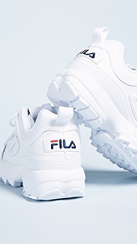 White/Fila Navy/Fila Red