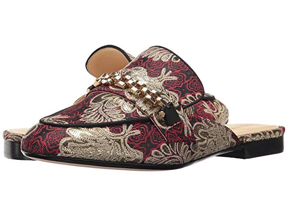 Red Multi Fabric/Metallic Brocade/Satin
