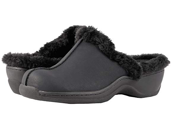 Black Soft Nubuck PU/Faux Fur