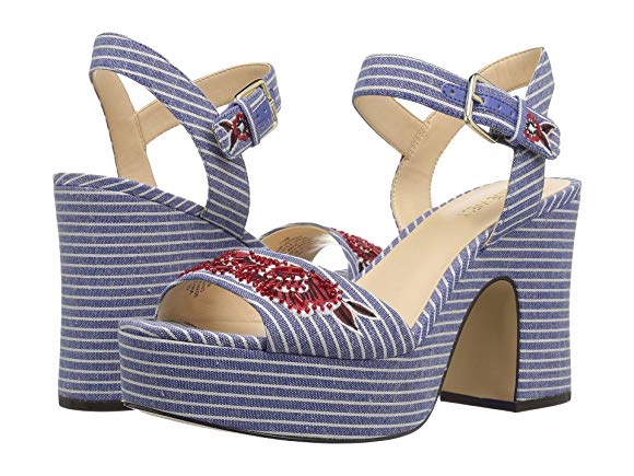 Blue/White Poet Canvas Stripe
