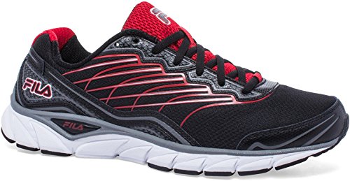 Black, Dark Silver, Fila Red