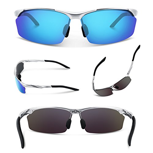 292 Sliver&Blue Lens