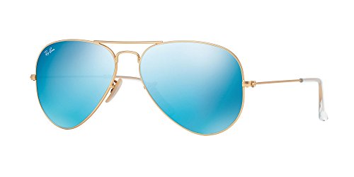 Frame: Matte Gold / Lens: Blue Mirror
