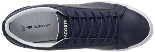 Navy White Leather