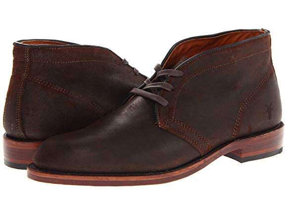 Dark Brown Waxed Suede
