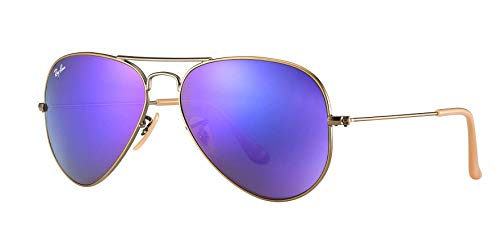 Brushed Bronze Demi/Gray Purple Mirror
