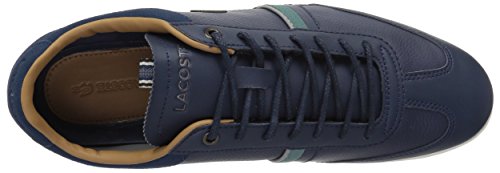 Nvy/Green Leather