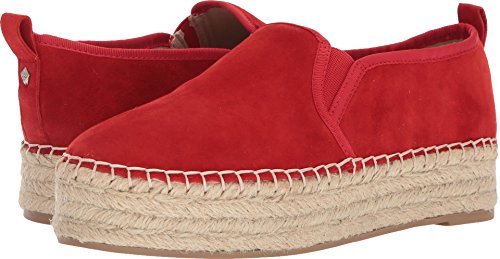 Candy Red Kid Suede Leather