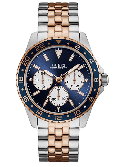 guess multicolour stainless steel watch-w1107g3盖尔斯男式自动