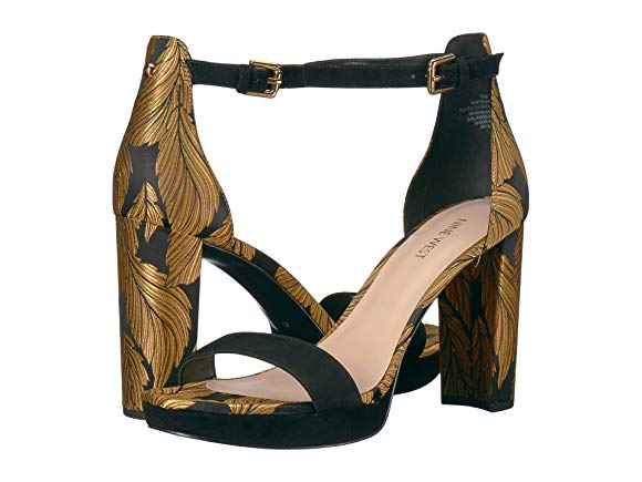Black/Gold/Black Fabric