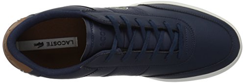 Navy Brown Leather