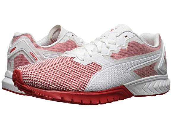 Puma White/High Risk Red
