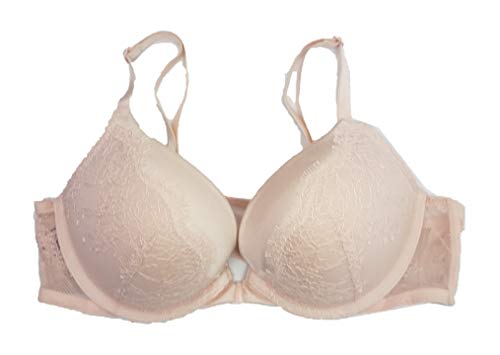 Front Close Sheer Pink Lace