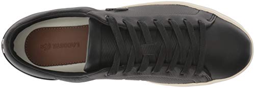 Black Off White Leather