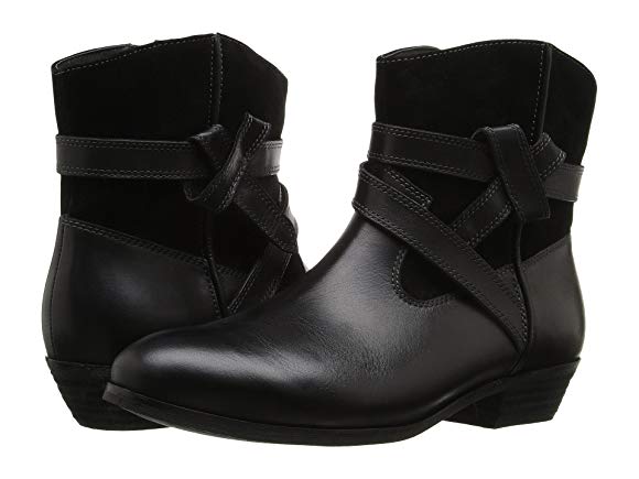 Black Smooth Leather/Cow Suede